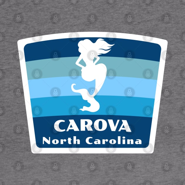 Carova North Carolina - NC Beach Swimming Mermaid Silhouette by Go With Tammy